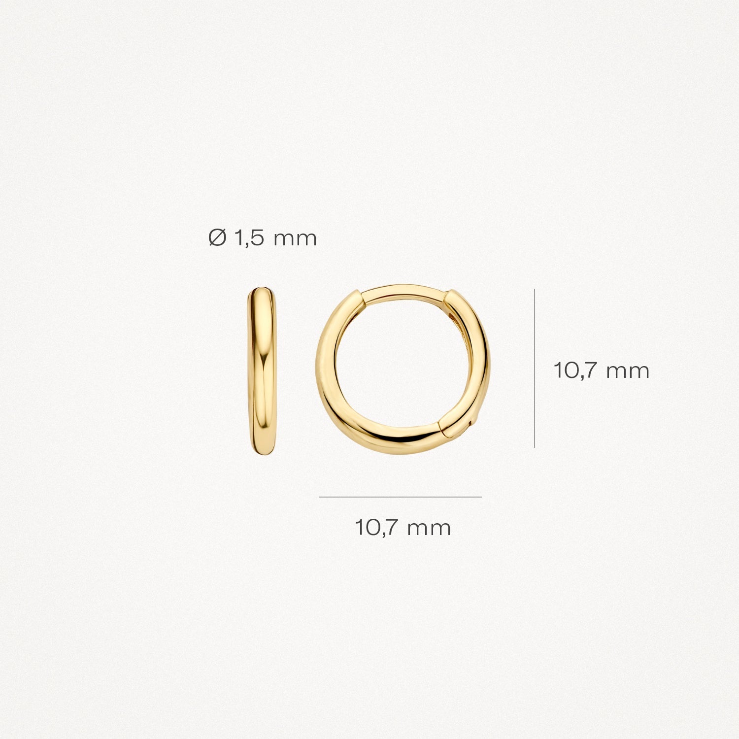 Creolen aus 585 Gold - PERDONA