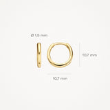 Creolen aus 585 Gold - PERDONA