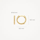 Creolen Kugeloptik aus 585 Gold - PERDONA