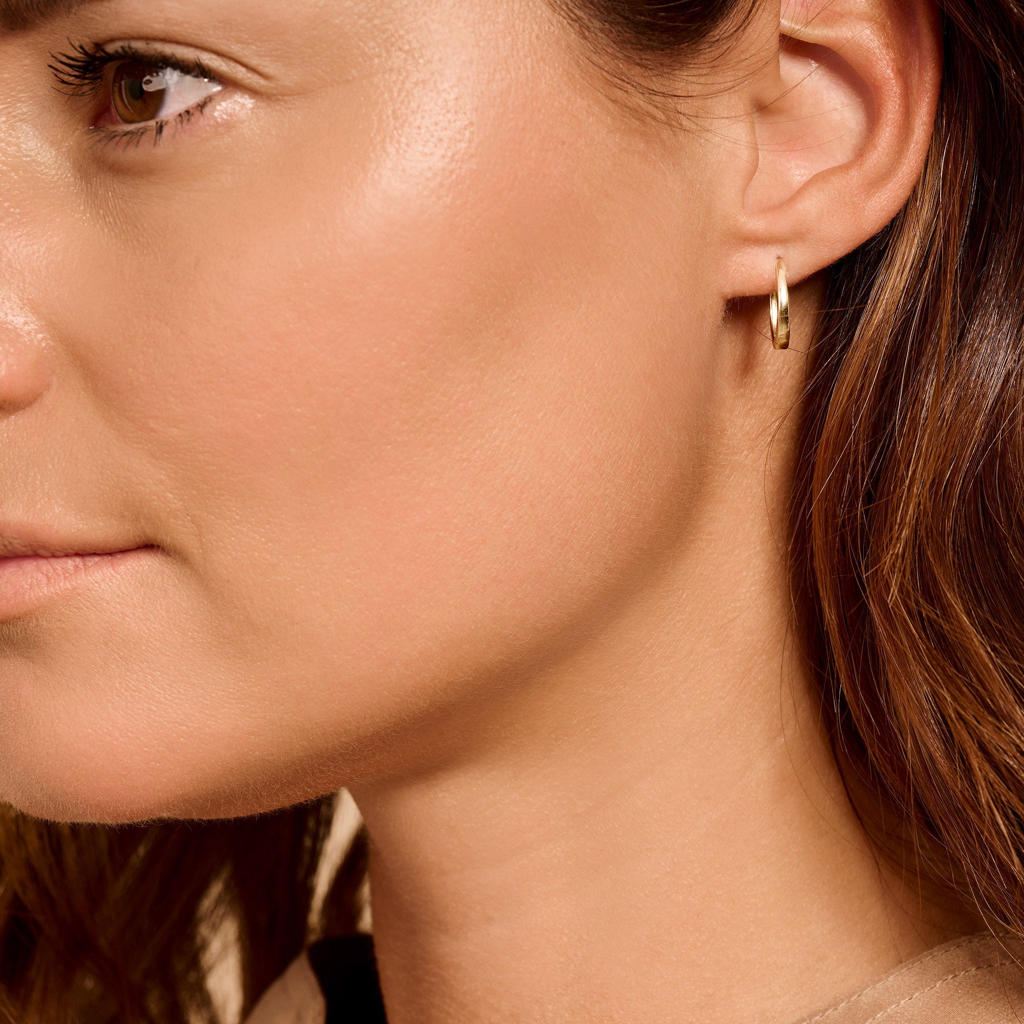 Ovale Creolen aus 585 Gold - PERDONA