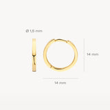 Creolen aus 585 Gold - PERDONA