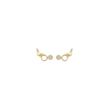Ohrstecker mit Kreismotiven aus 585 Gold - PERDONA