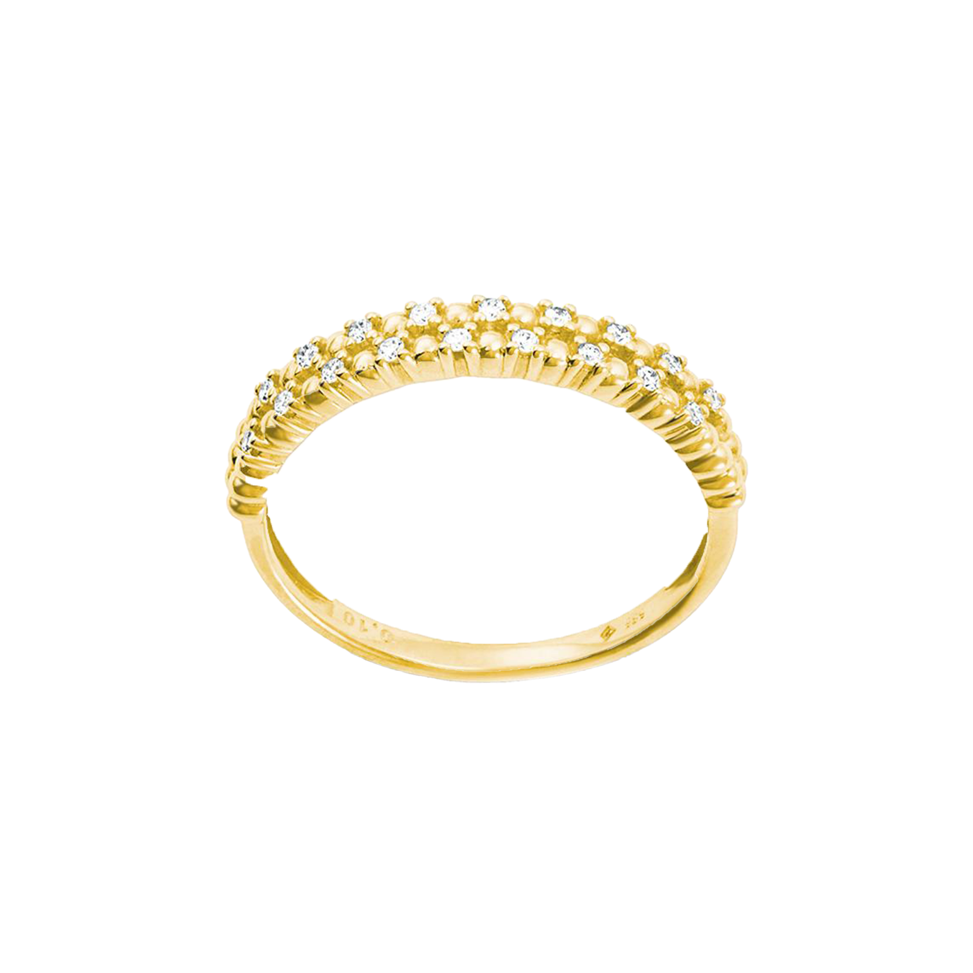 Ring mit Brillanten aus 585 Gelbgold