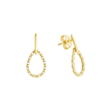 Ohrstecker in Tropfenform mit Brillanten aus 585 Gelbgold - PERDONA