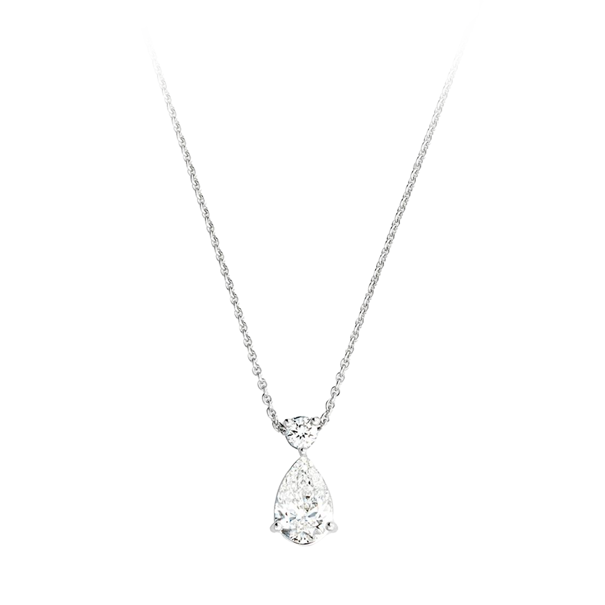 Anhänger mit Diamanten aus 585 Weißgold