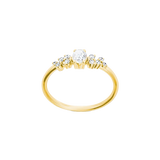 Ring mit Diamanten aus 585 Gelbgold