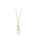 Collier mit Diamanten aus 585 Gelbgold - PERDONA