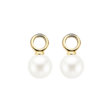 Ohrring-Anhänger mit Swarovski-Perle aus 585 Gold - PERDONA
