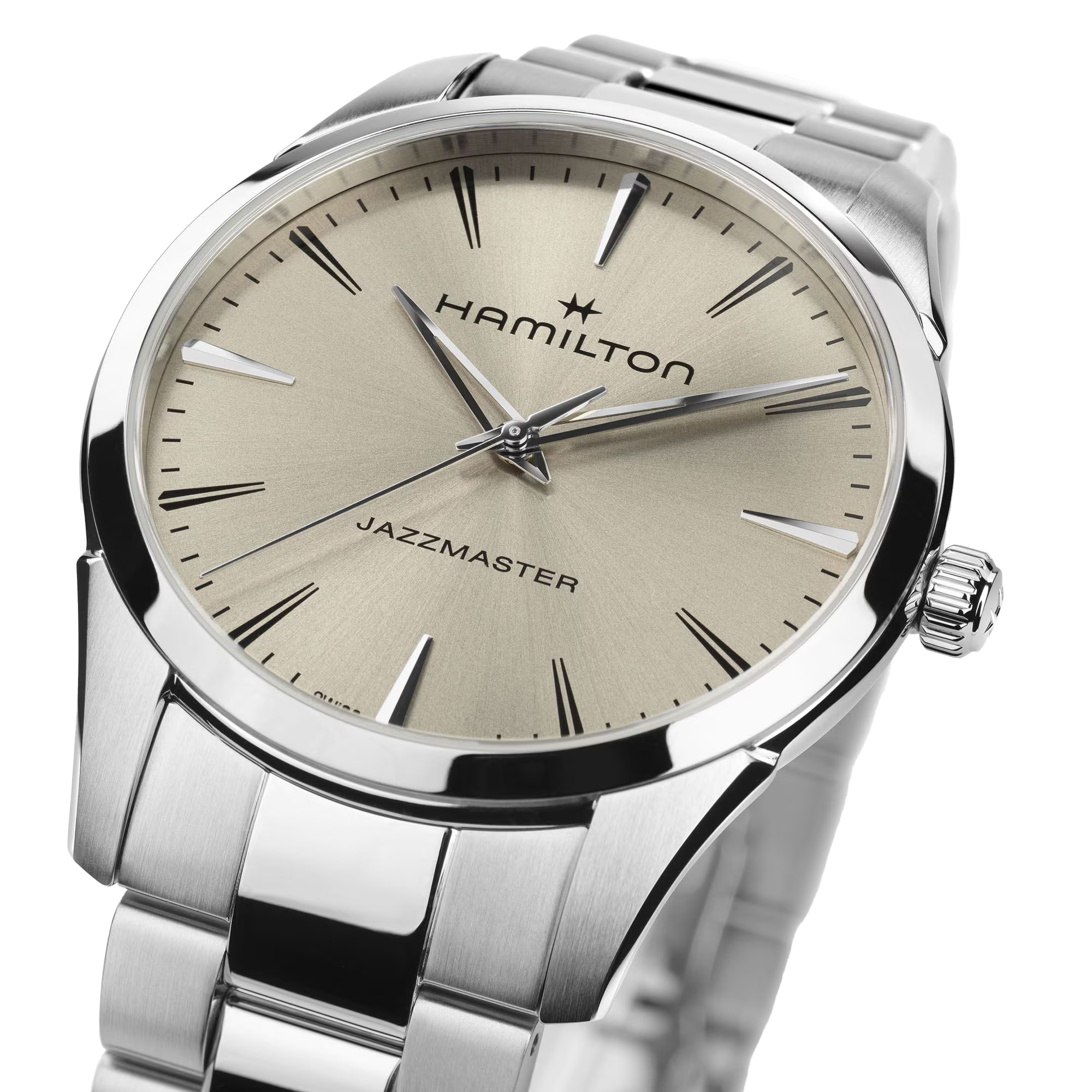 Jazzmaster Quartz 40 mm beige - PERDONA