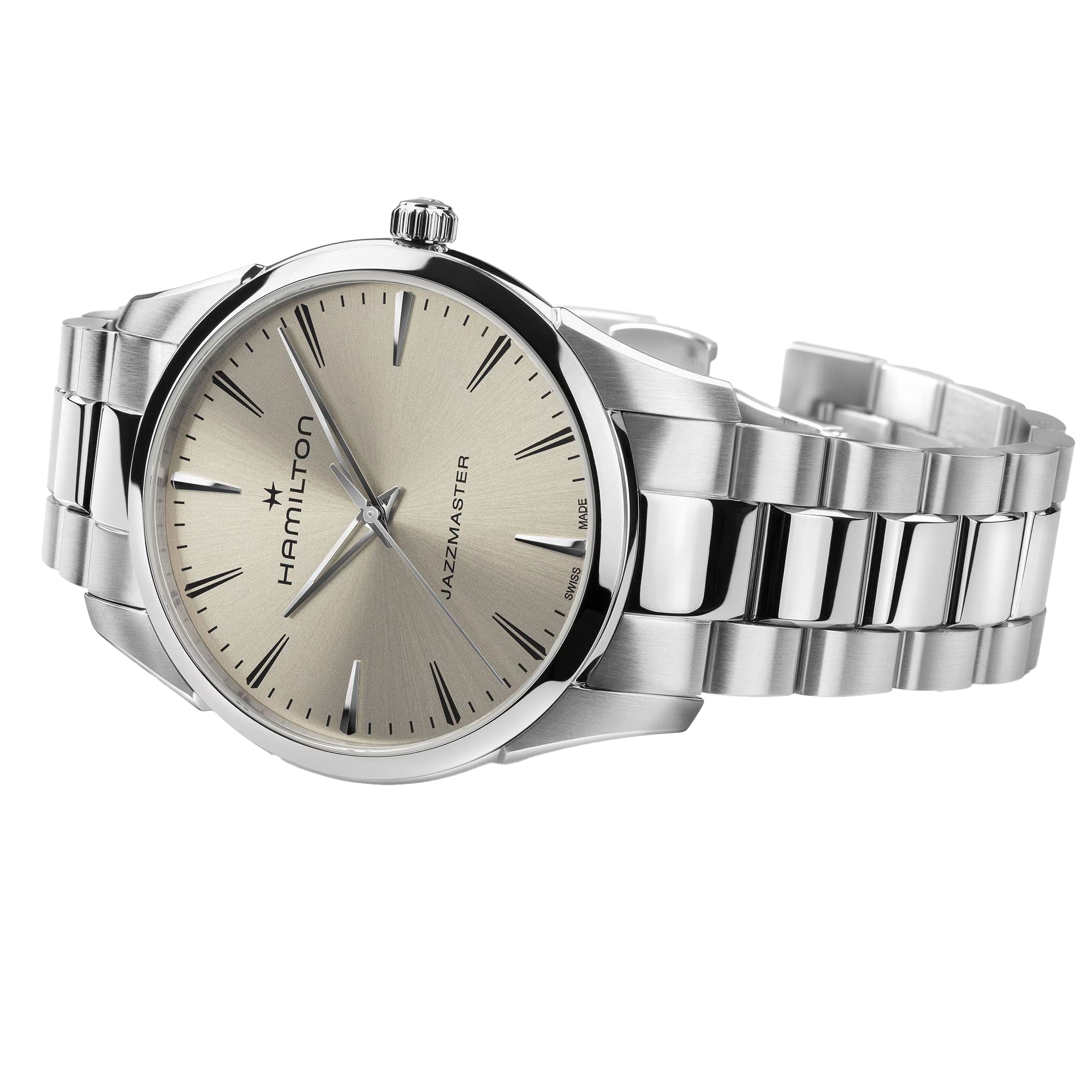 Jazzmaster Quartz 40 mm beige - PERDONA