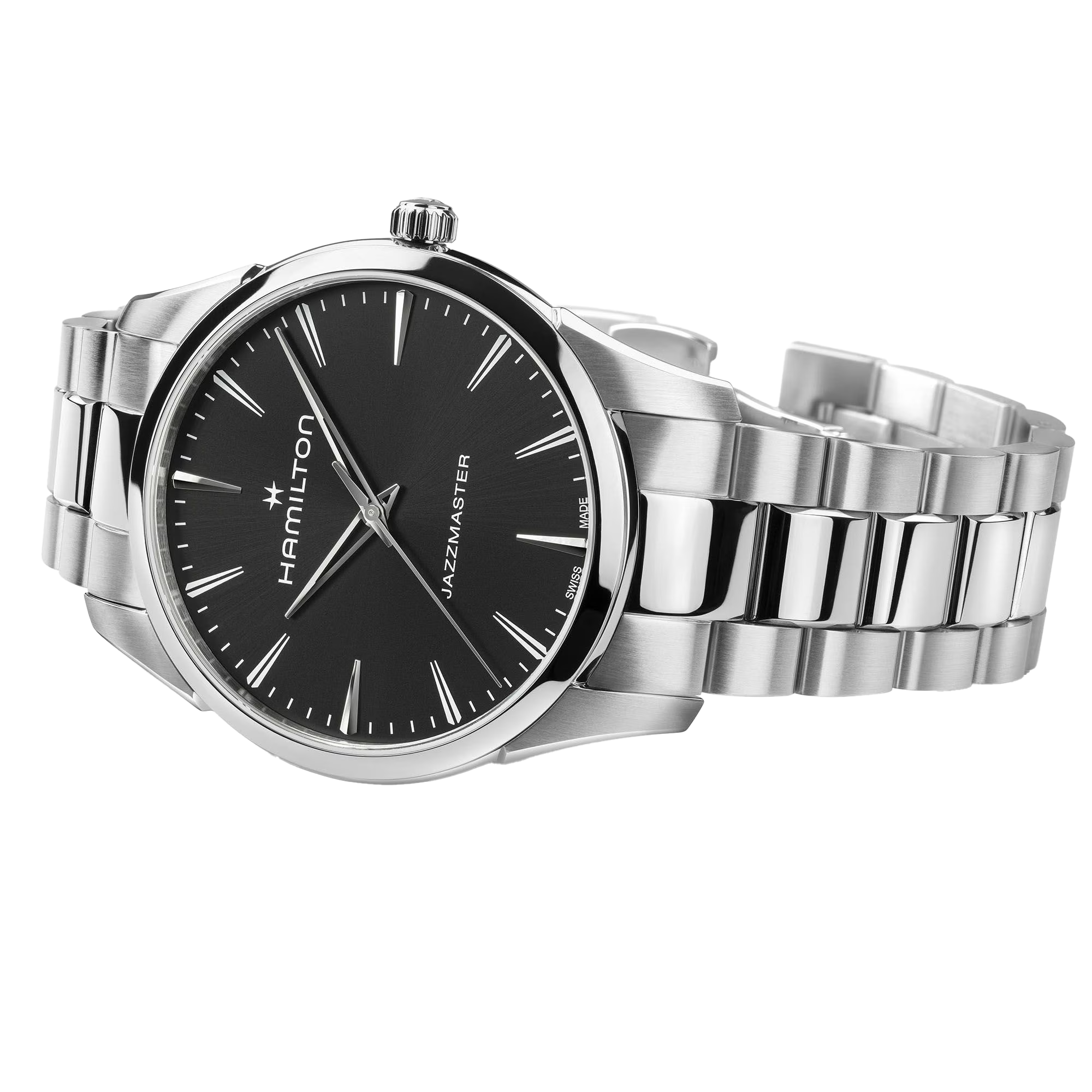 Jazzmaster Quartz 40 mm schwarz - PERDONA
