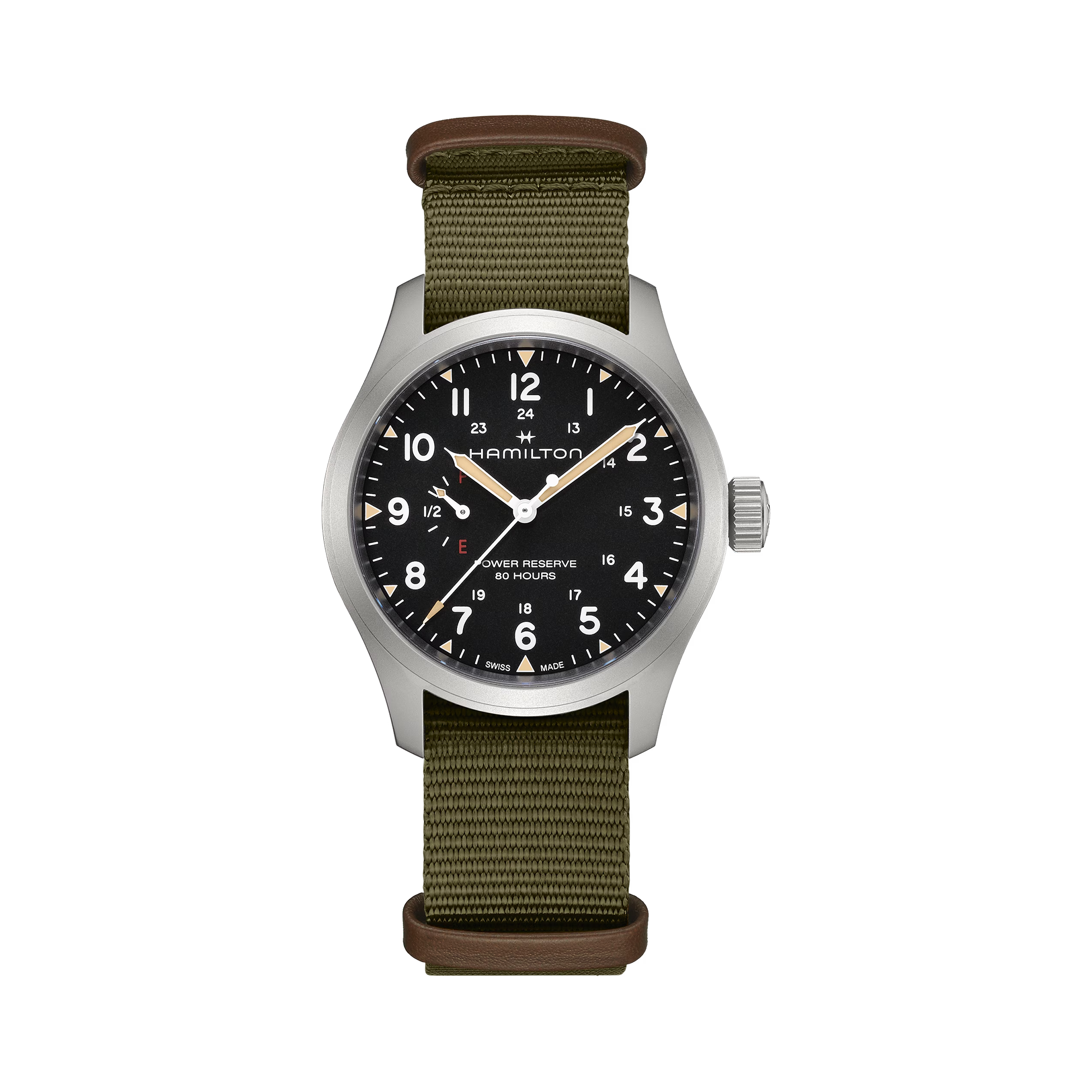Khaki Field Mechanical Power Reserve