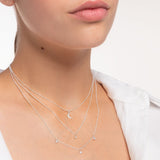 Kette Mond Pavé silber - PERDONA