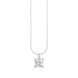 Kette mit weißem Stein silber - PERDONA