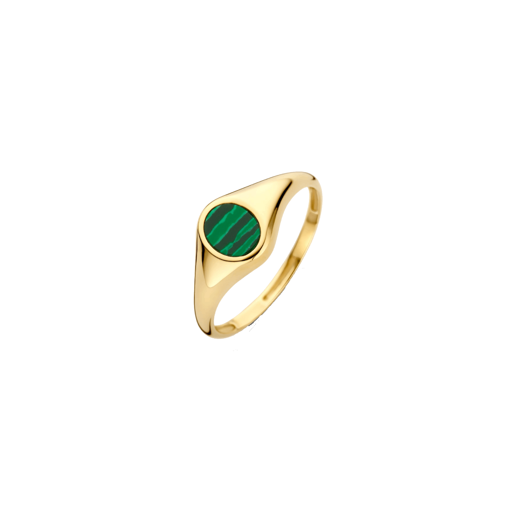 Ring mit eingelassenem Malachit - PERDONA