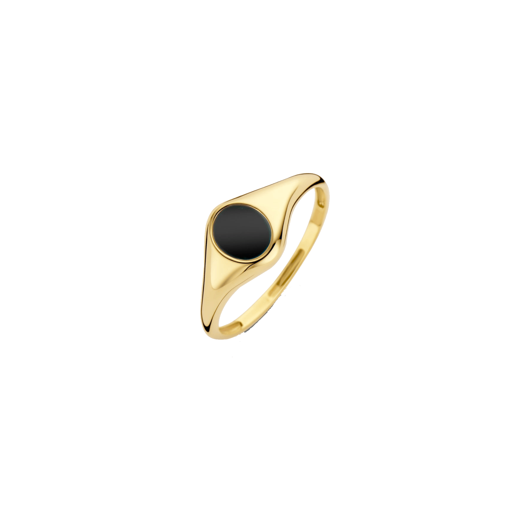 Ring mit eingelassenem Onyx - PERDONA
