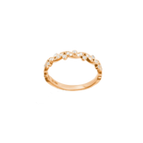 Rotgoldring mit Brillanten