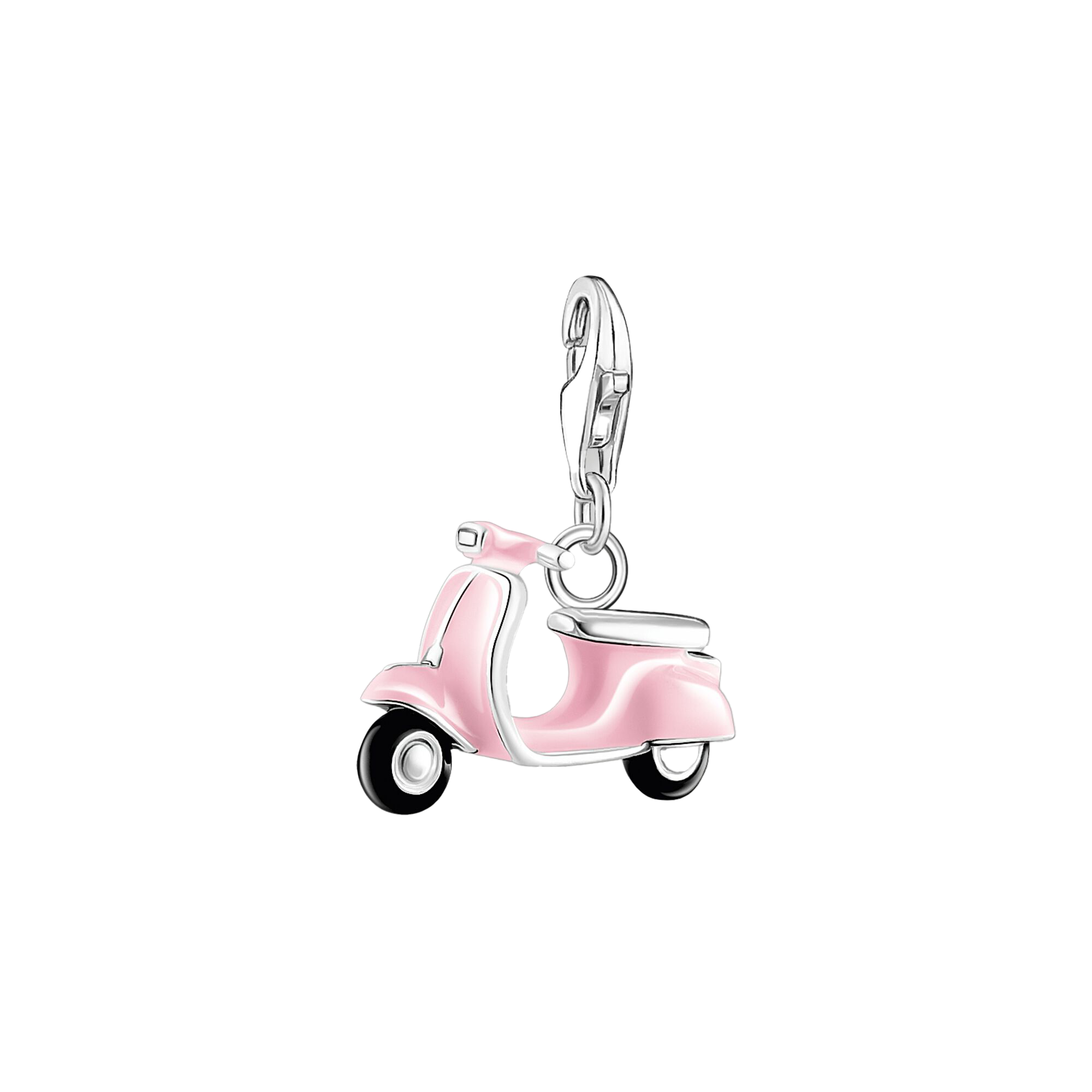 Charm-Anhänger pinker Motorroller Silber - PERDONA