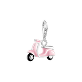 Charm-Anhänger pinker Motorroller Silber - PERDONA