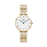 PETITE ROMAN NUMERALS 5-LINK GOLD 28mm - PERDONA
