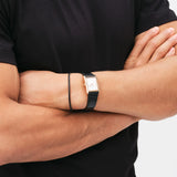 BOUND BLACK CROCODILE ROSE GOLD - PERDONA