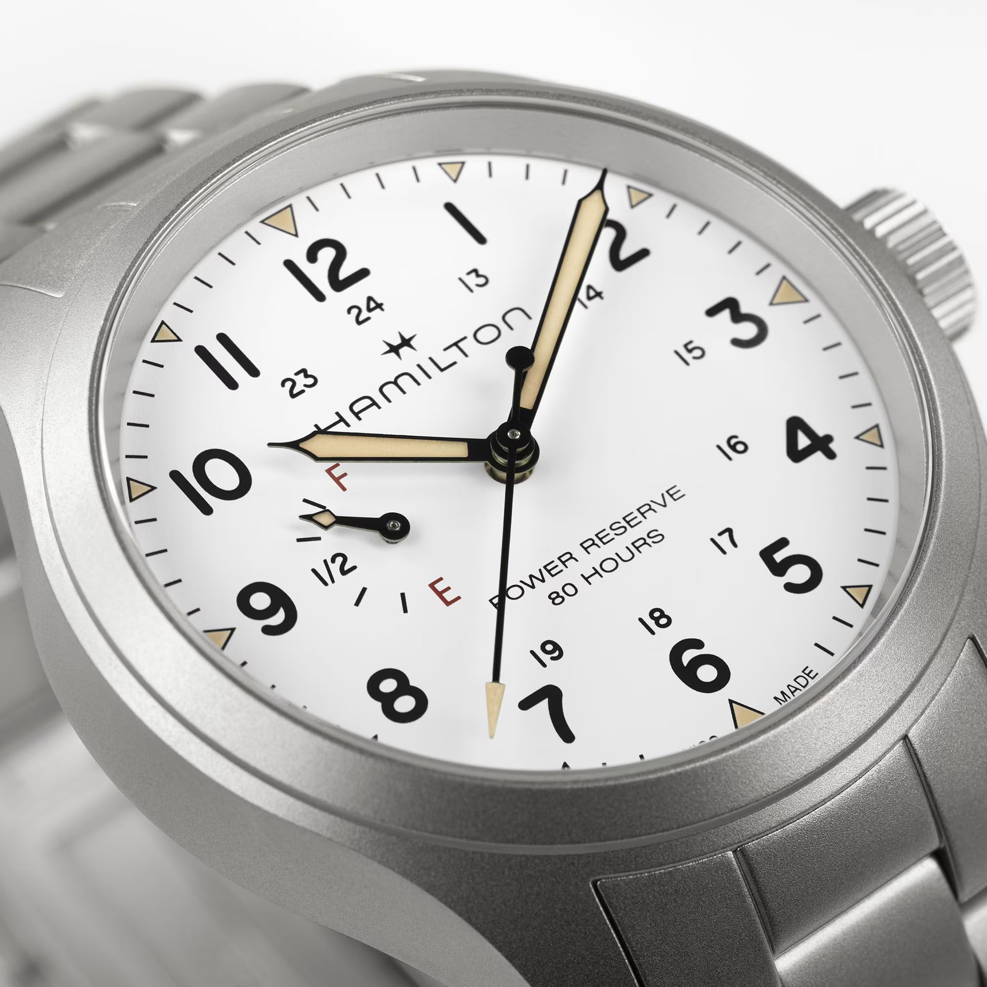 Khaki Field Mechanical Power Reserve