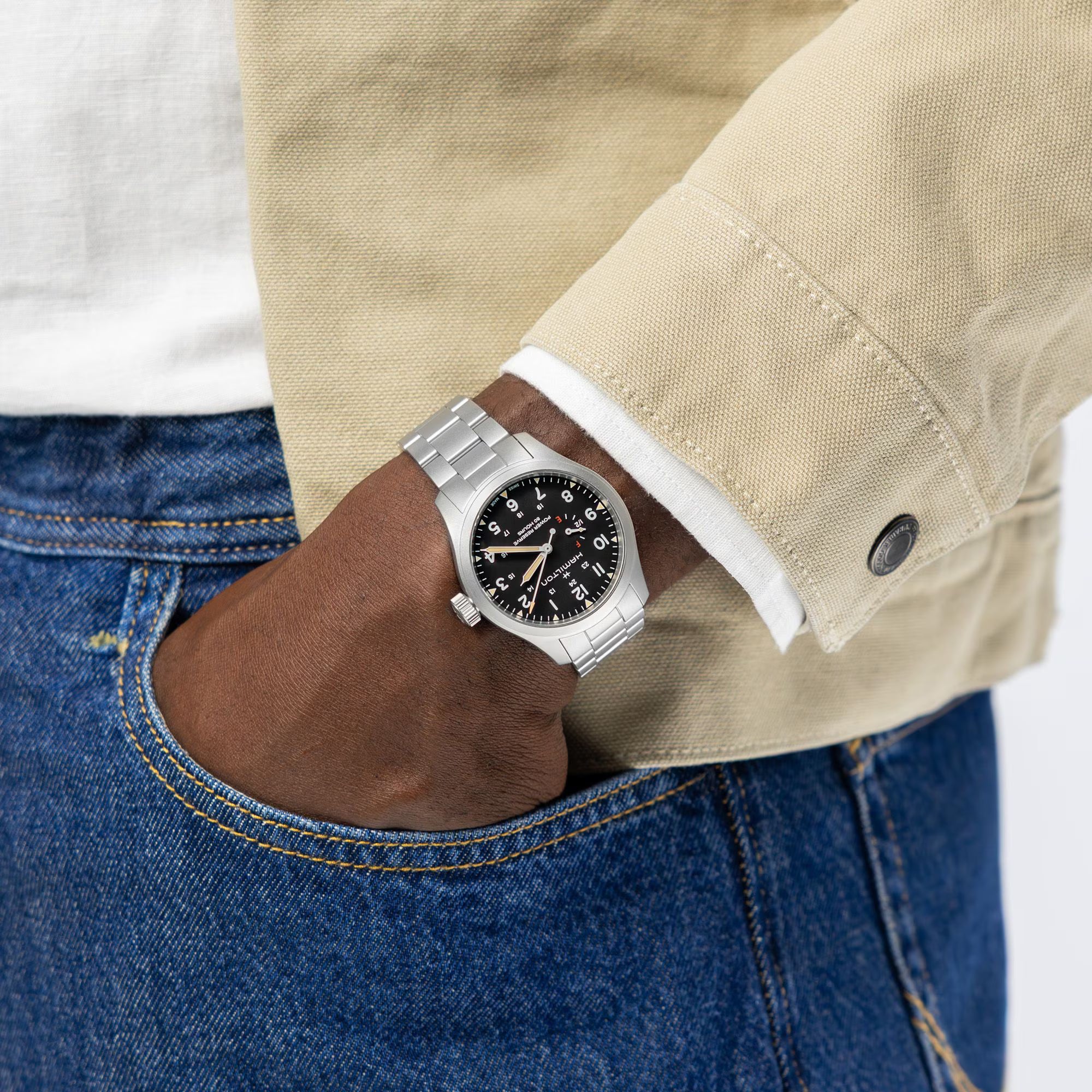 Khaki Field Mechanical Power Reserve - PERDONA