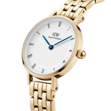 PETITE ROMAN NUMERALS 5-LINK GOLD 28mm - PERDONA