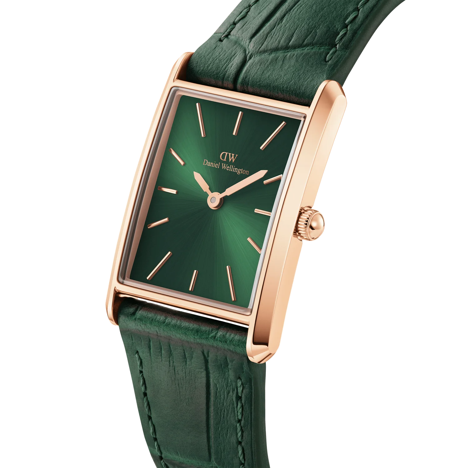 BOUND CROCODILE EMERALD SUNRAY ROSE GOLD - PERDONA