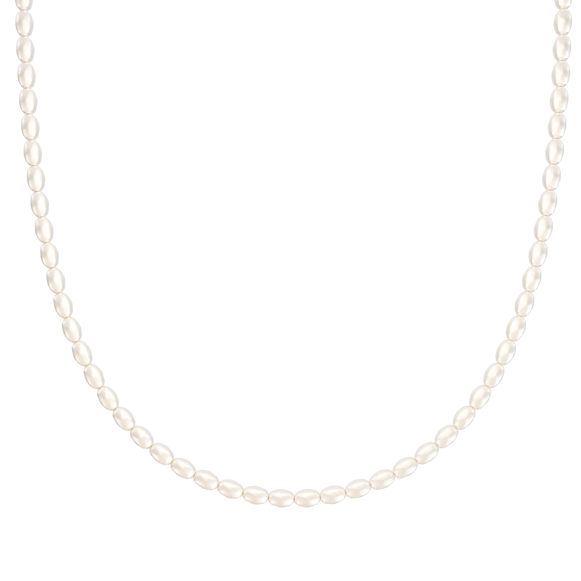 Süßwasserperlenkette Oval