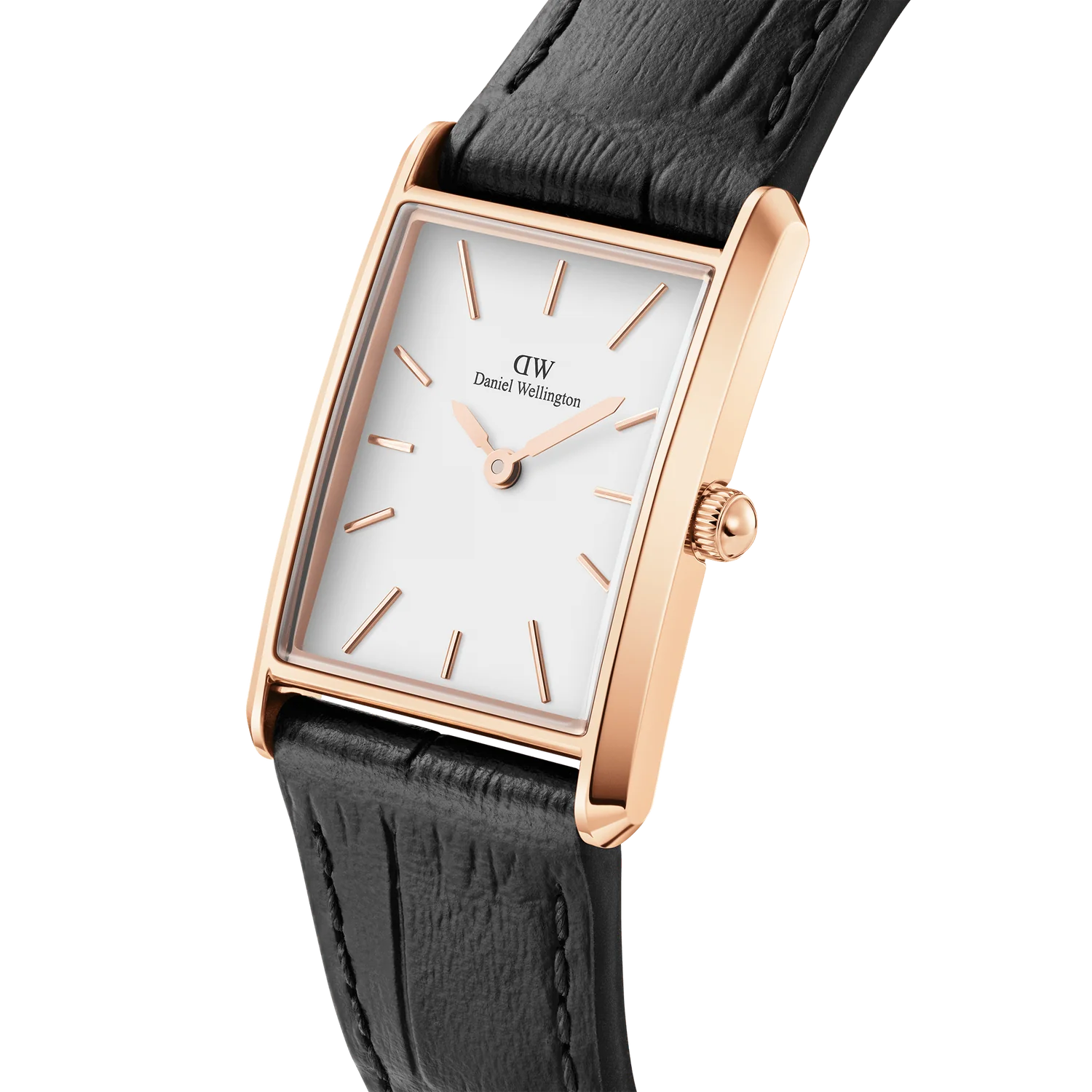BOUND BLACK CROCODILE ROSE GOLD - PERDONA