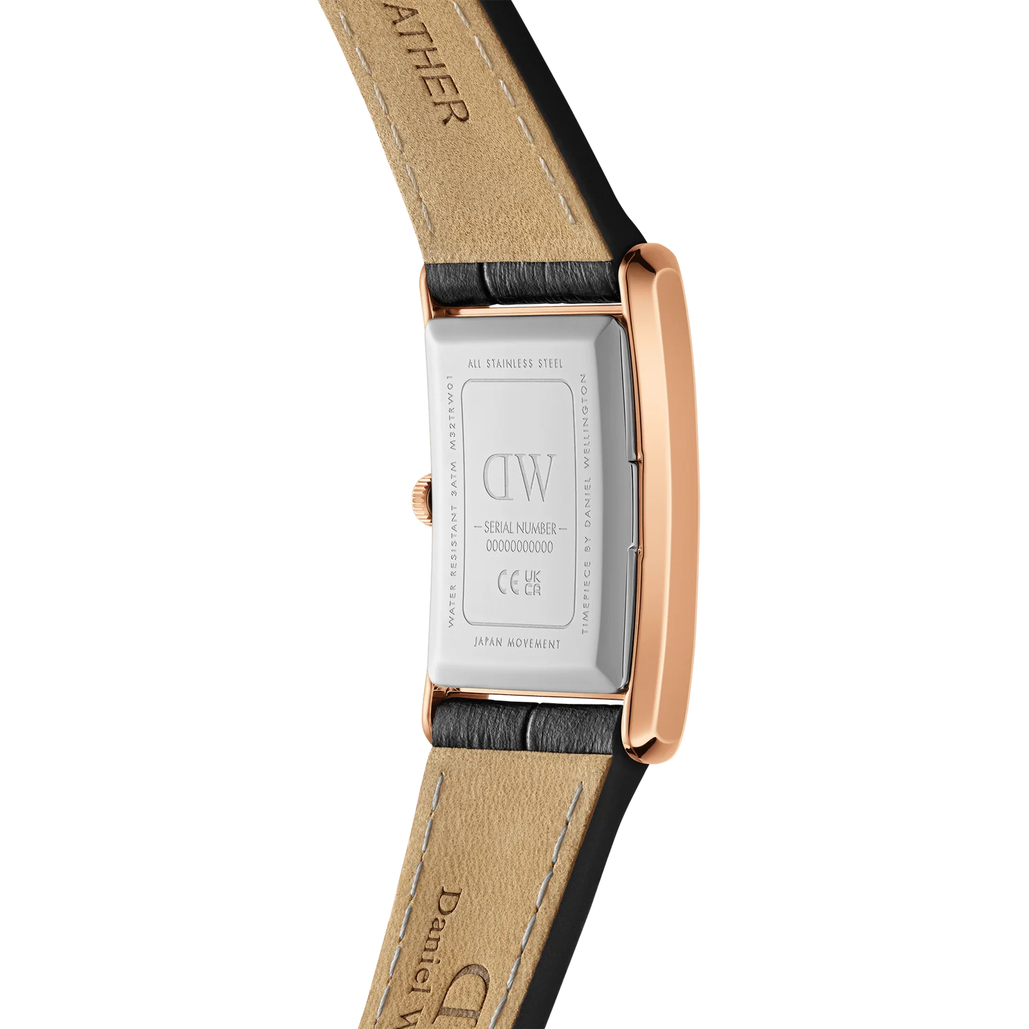 BOUND BLACK CROCODILE ROSE GOLD - PERDONA