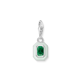Charm-Anhänger grüner Stein Silber - PERDONA