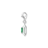 Charm-Anhänger grüner Stein Silber - PERDONA