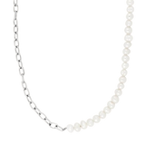Silber-Perlen Halskette - PERDONA
