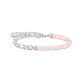Charm-Armband mit Rosenquarz-Beads - PERDONA