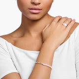 Charm-Armband mit Rosenquarz-Beads - PERDONA