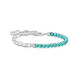 Charm-Armband mit türkisen Beads - PERDONA