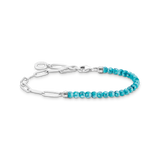 Charm-Armband mit türkisen Beads - PERDONA